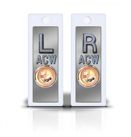2 1/2" Height Non Sticky Positioning Xray Markers- Silver Metallic